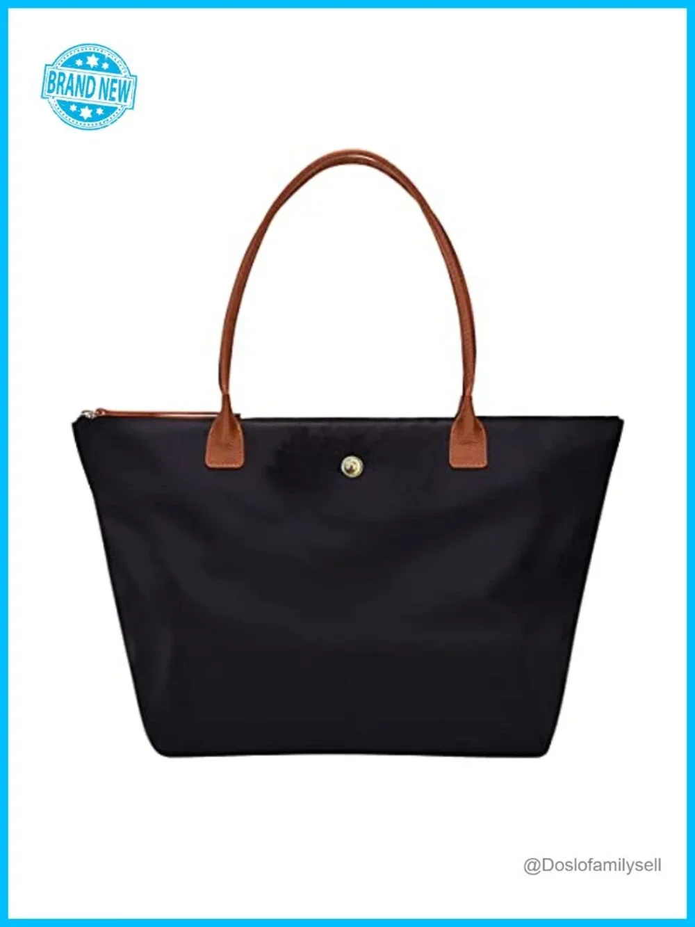 Nylon Tote Bag Women's Shoulder Purse Foldable Hobo Weekend Travel Handbag